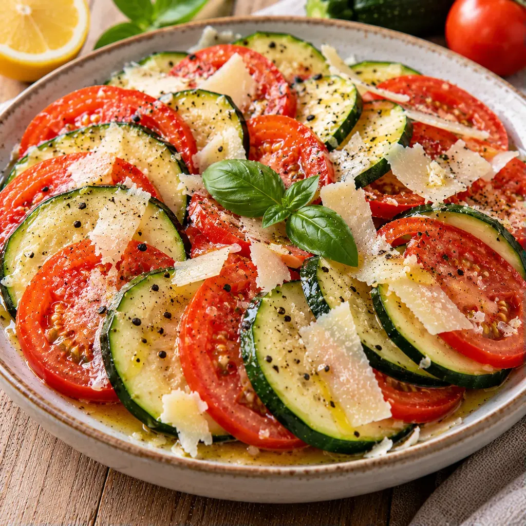 Courgettes tomates parmesan
