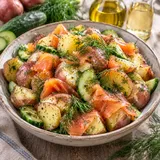 Pommes truite fumée