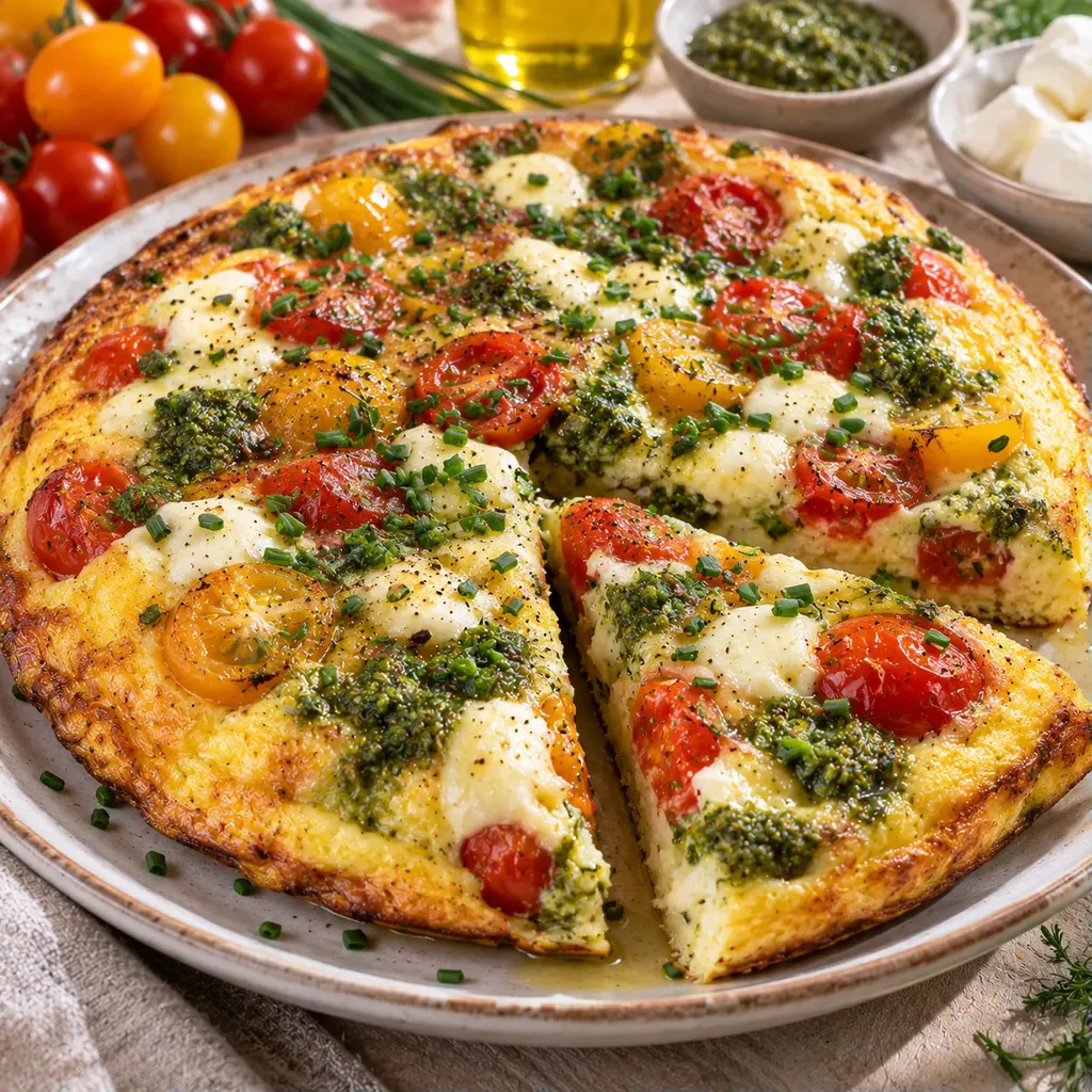 Pesto tomates fromage