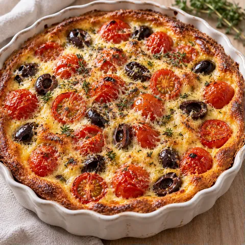 tomates olives clafoutis