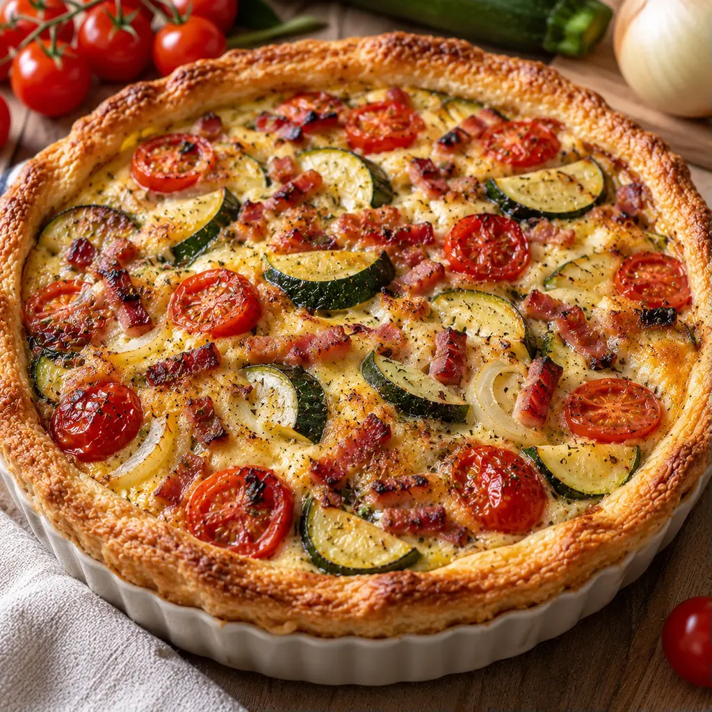 Quiche légumes croustillante