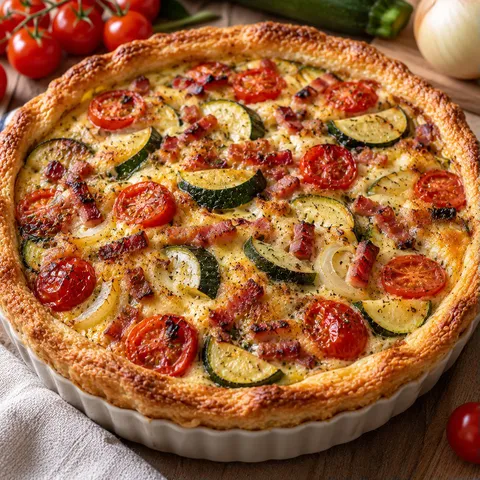 Quiche légumes croustillante