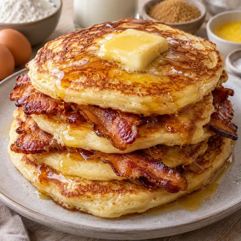 Bacon pancakes gourmands