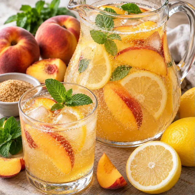pêche limonade maison