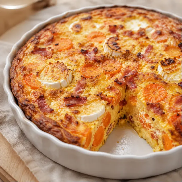 Flan Carotte Lardons Fromage