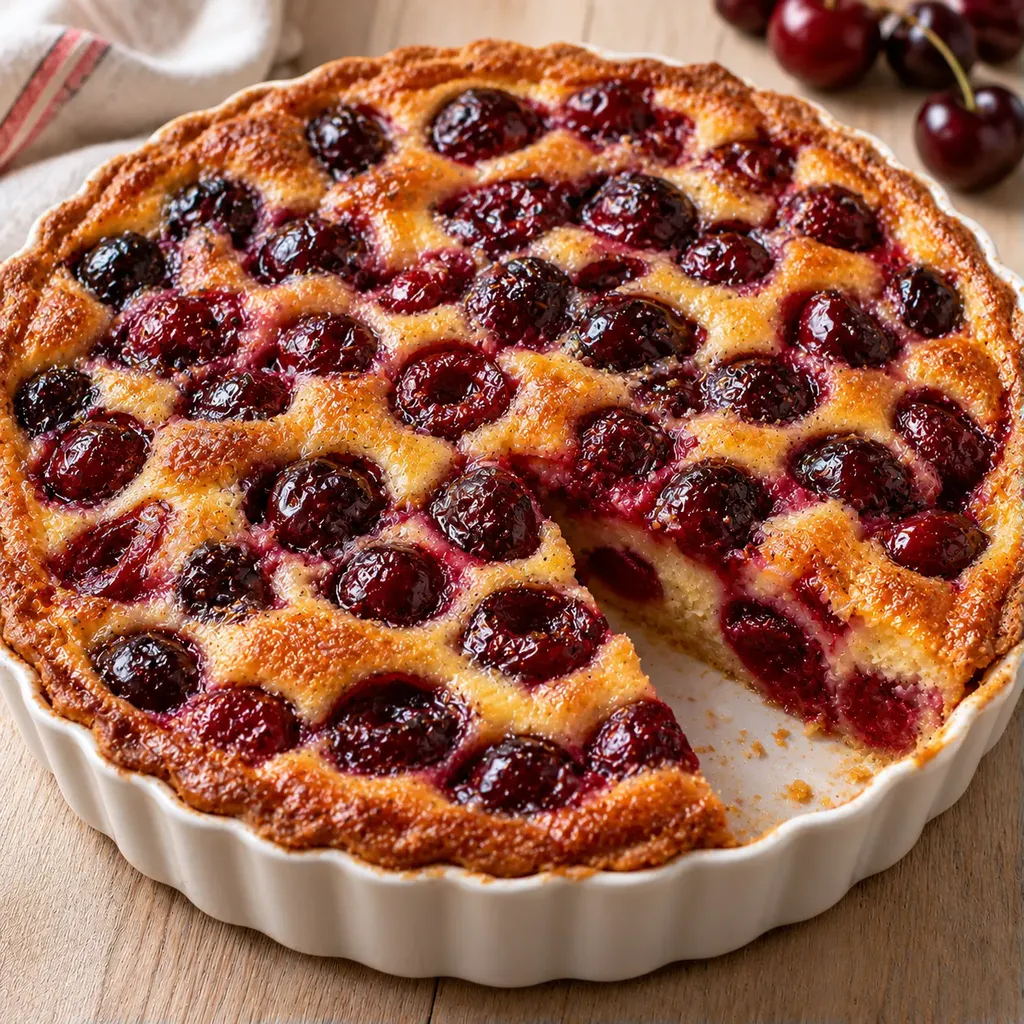 Tarte cerise fondante