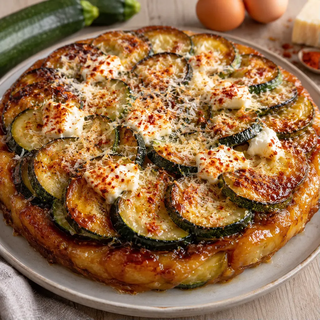 tatin courgettes miel chèvre