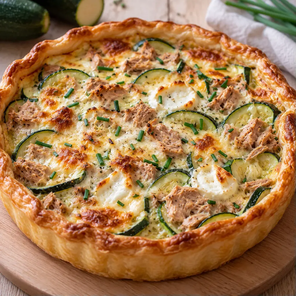 Quiches thon courgette chèvre