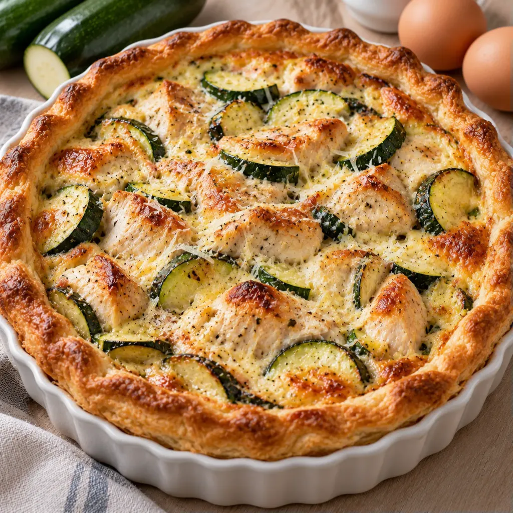 Poulet et courgettes maison