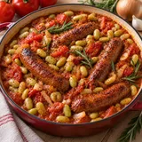 Haricots saucisses piquants