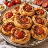Chorizo tomates feuilletés