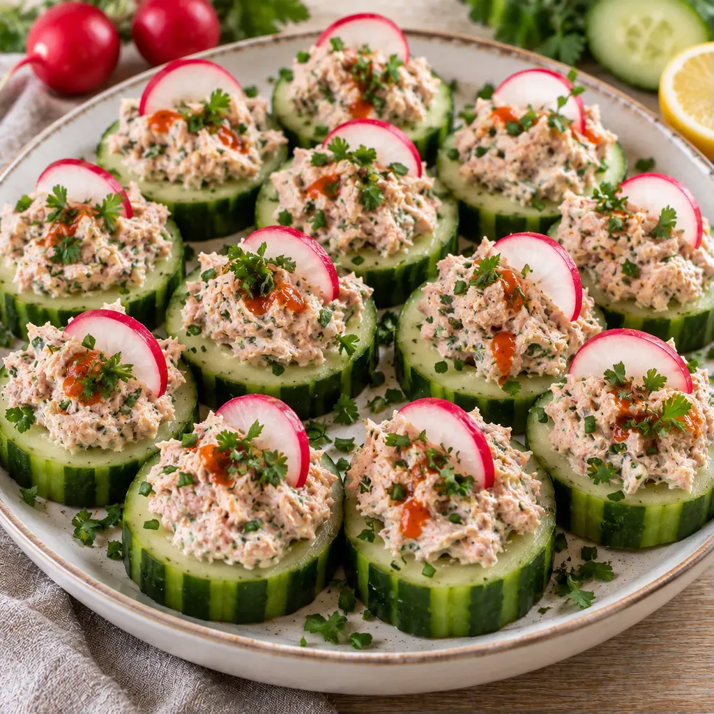 Concombre thon apéro frais