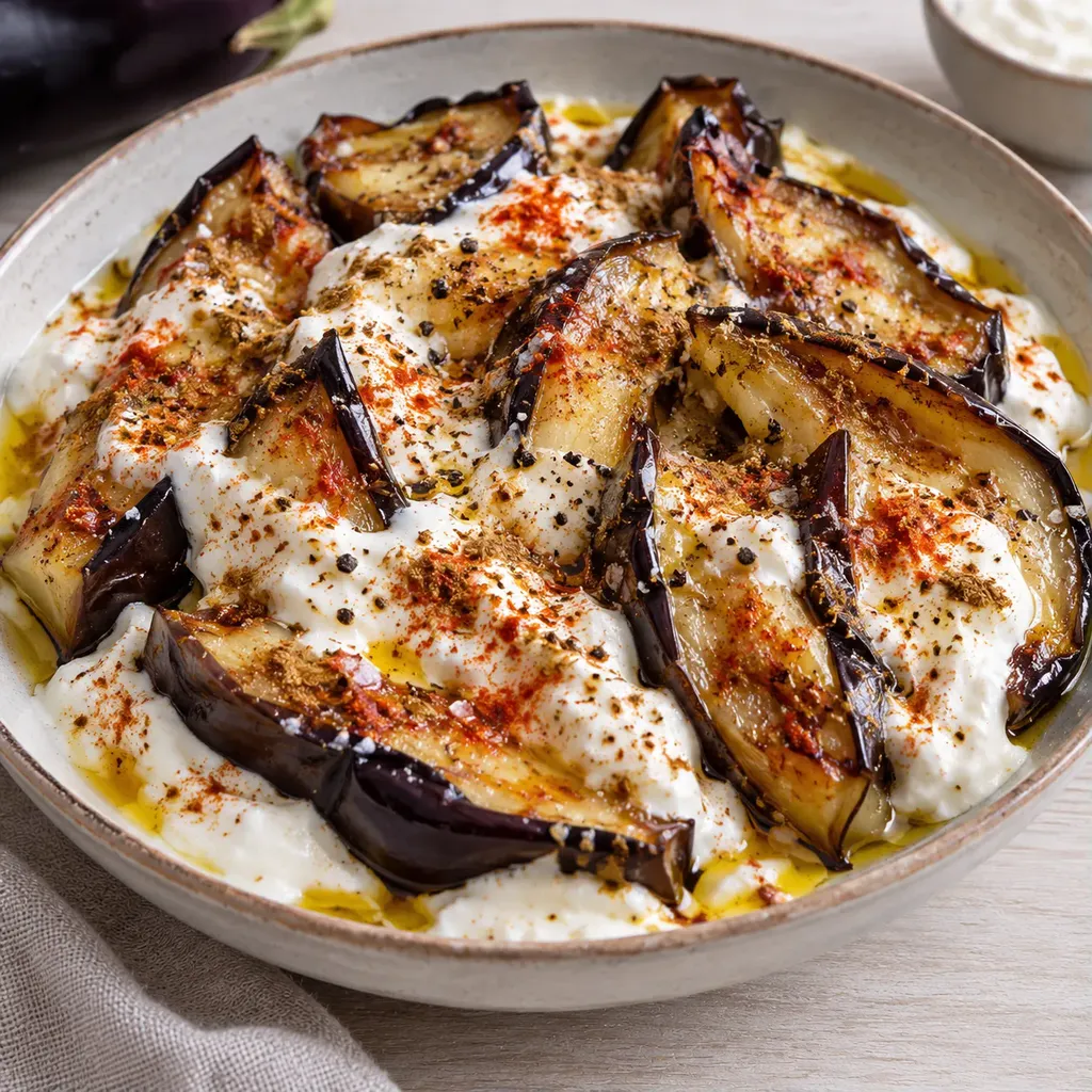 Aubergines ail yaourt