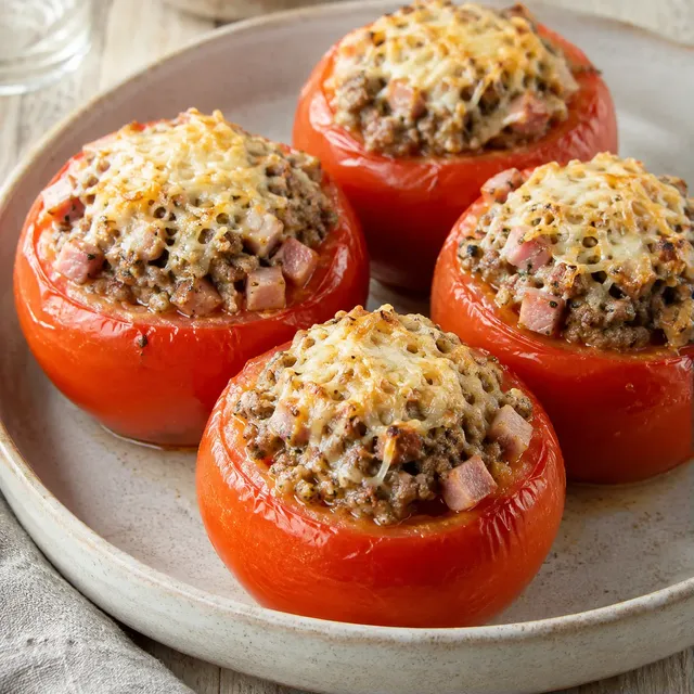 Tomates farcies agneau herbes
