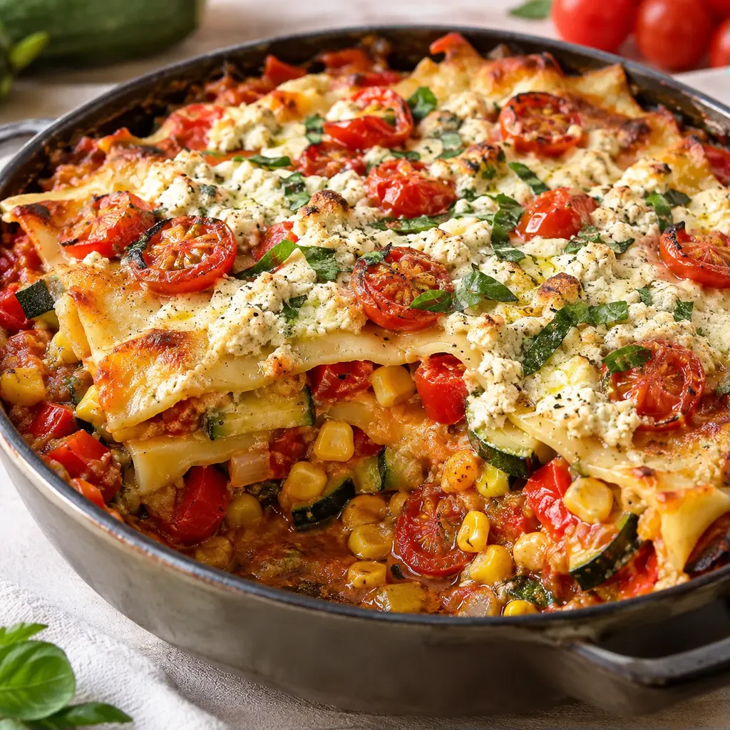 Lasagnes d'été légères