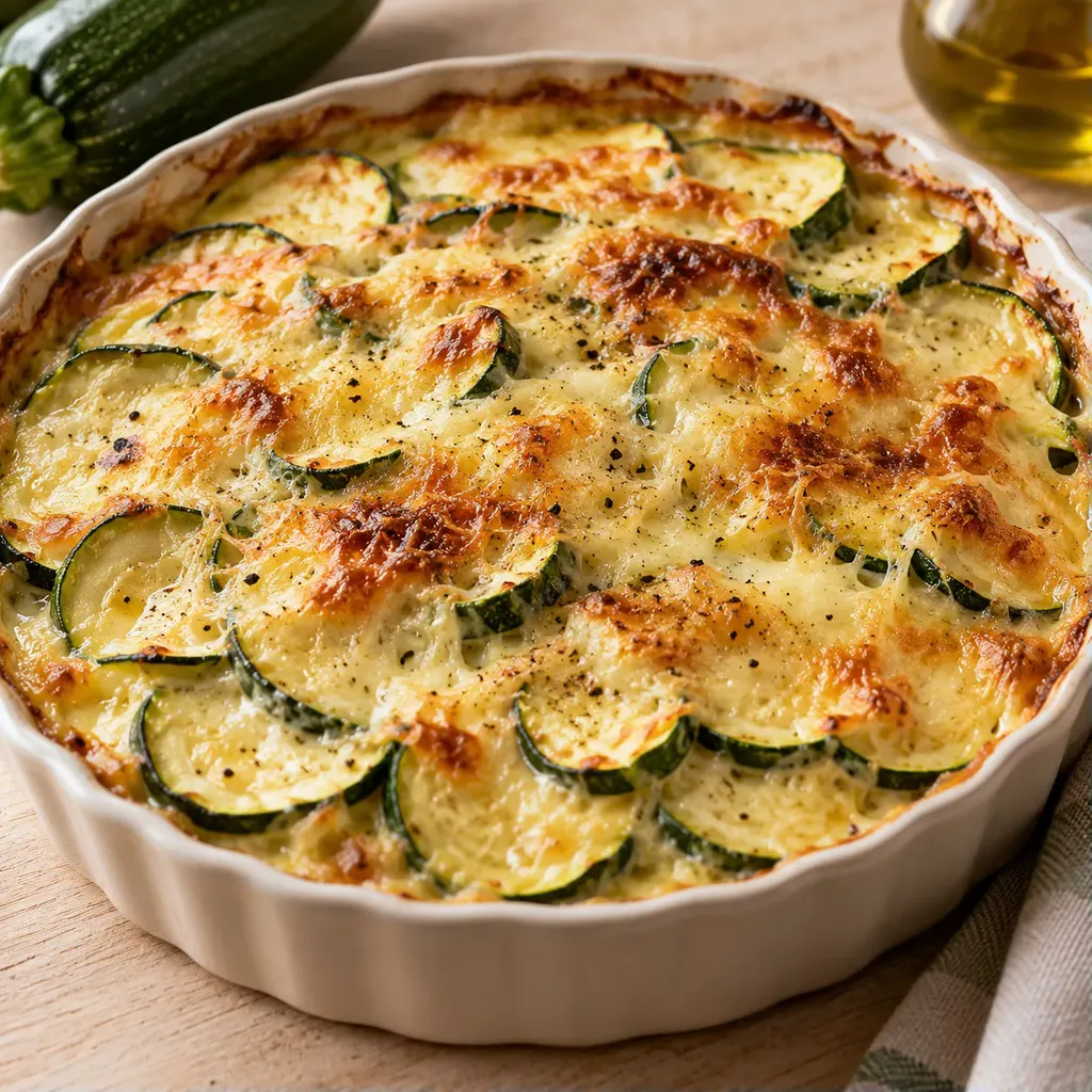 Courgettes et gruyère