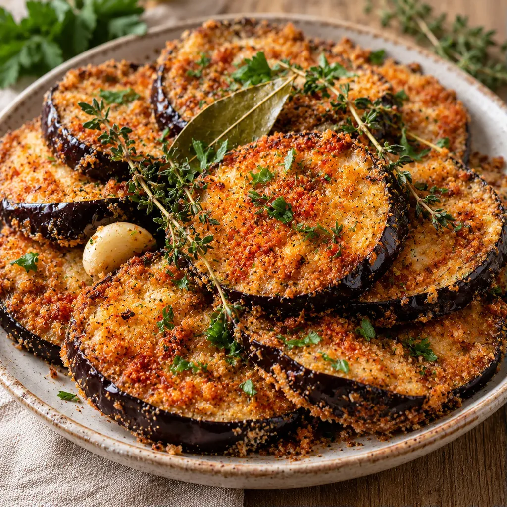 Aubergines croustillantes