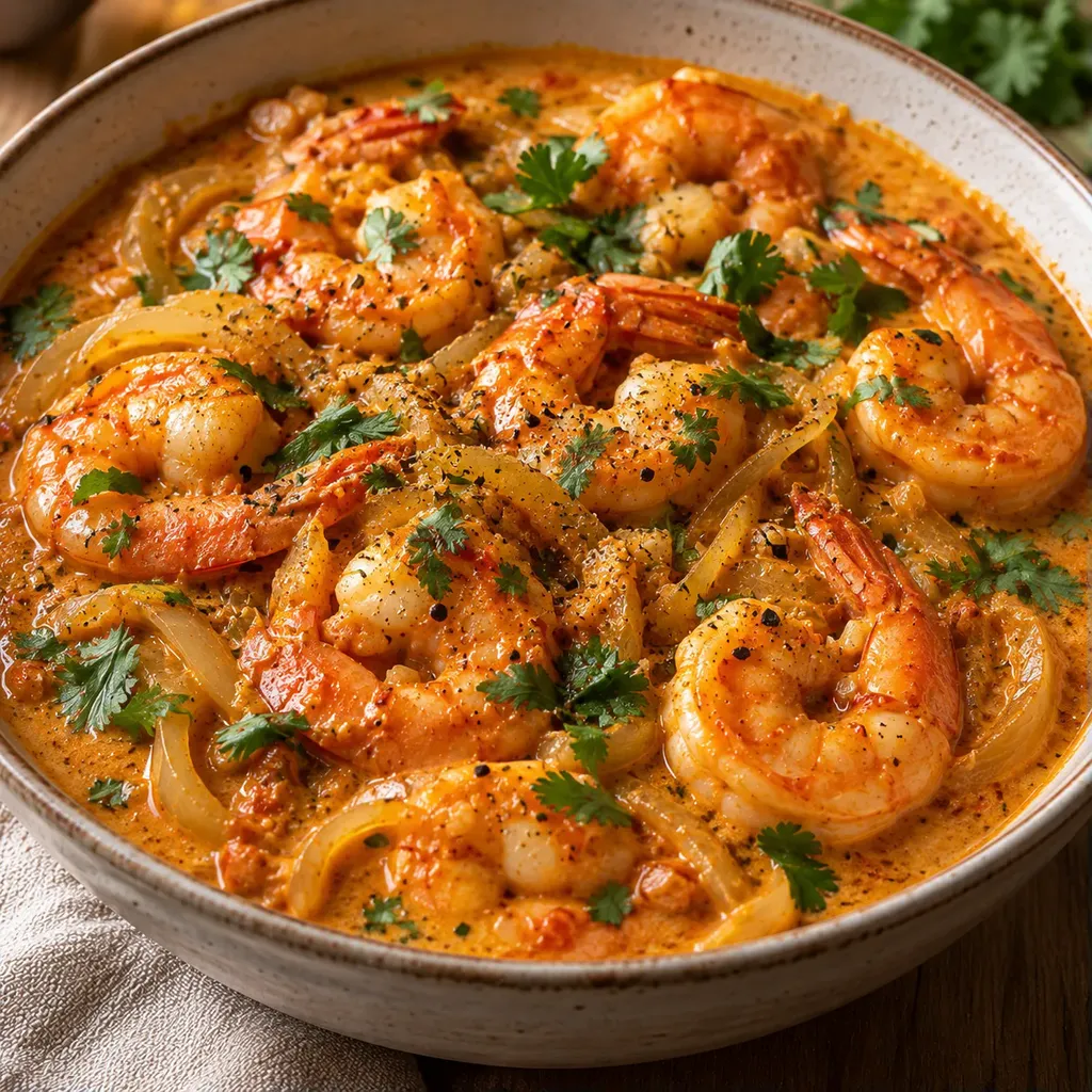 Crevettes curry coco facile
