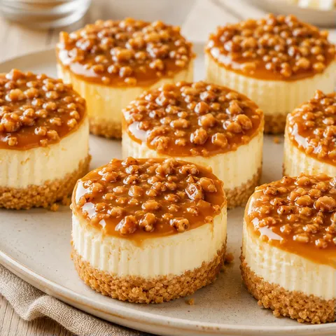 Cheesecakes caramel croquant