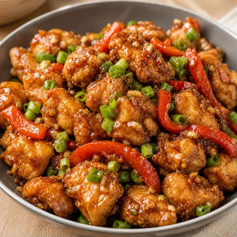 Poulet croquant à l'ail