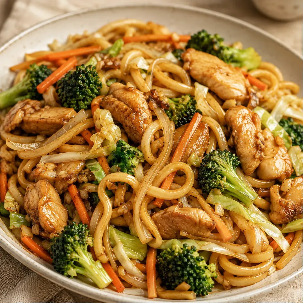 Nouilles poulet saveur asie