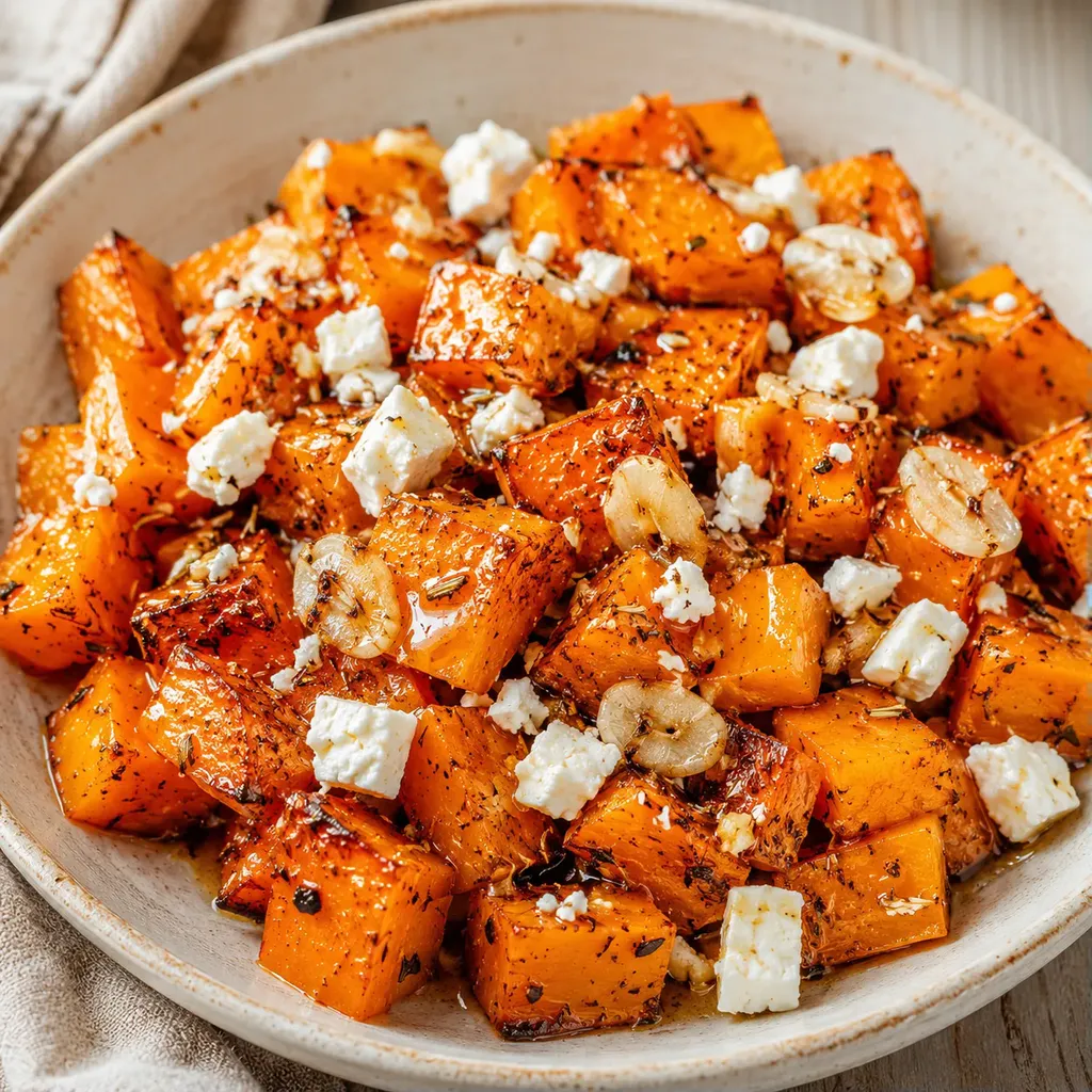 Courge feta miel
