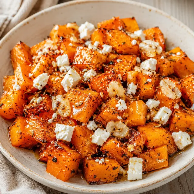 Courge feta miel