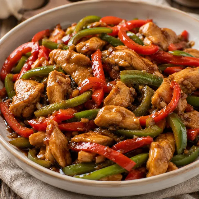 Poulet légumes asiatique