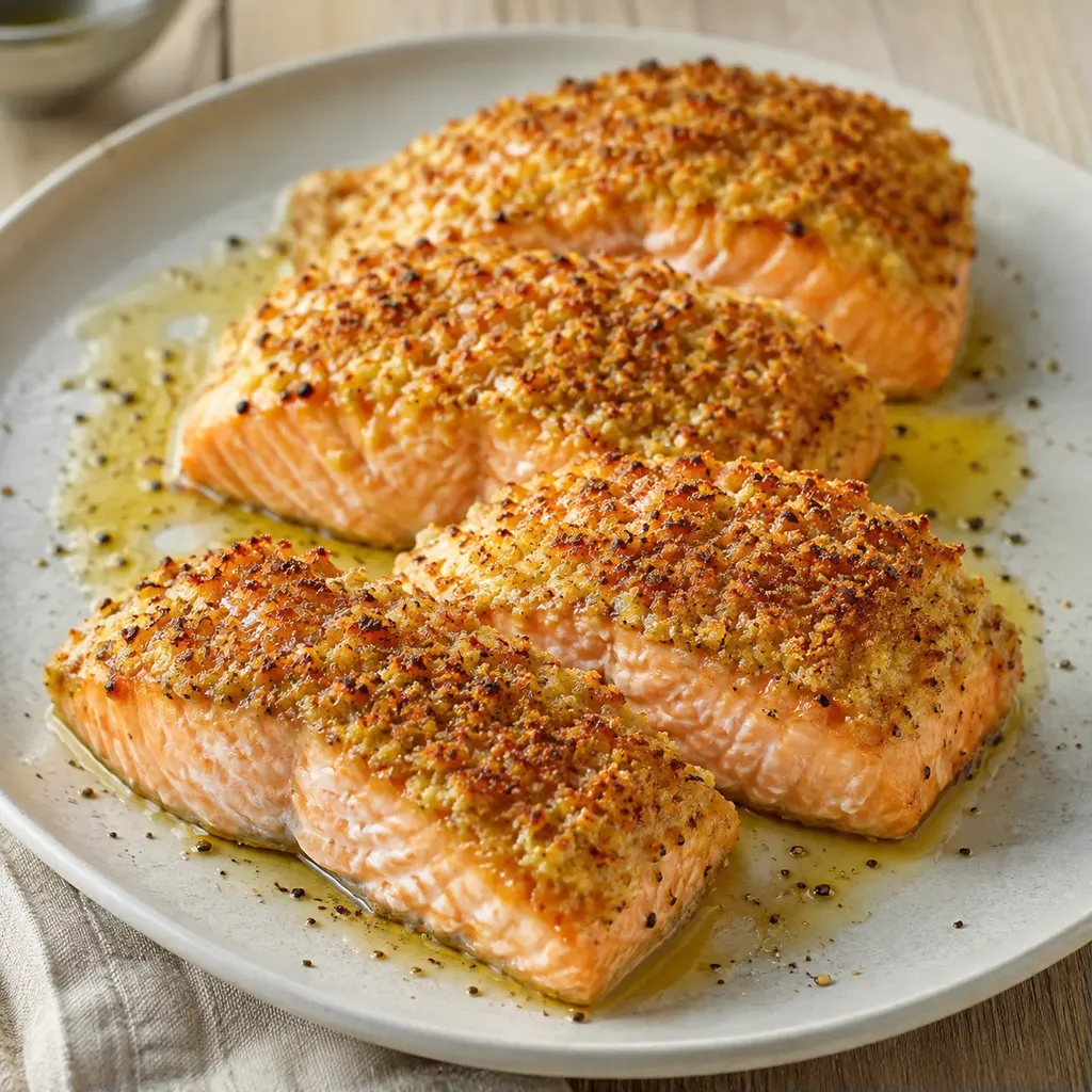 Croûte saumon parmesan