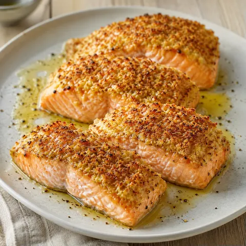Croûte saumon parmesan