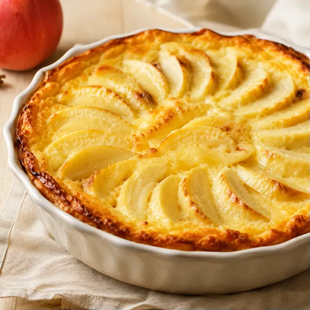 Flan pommes onctueux