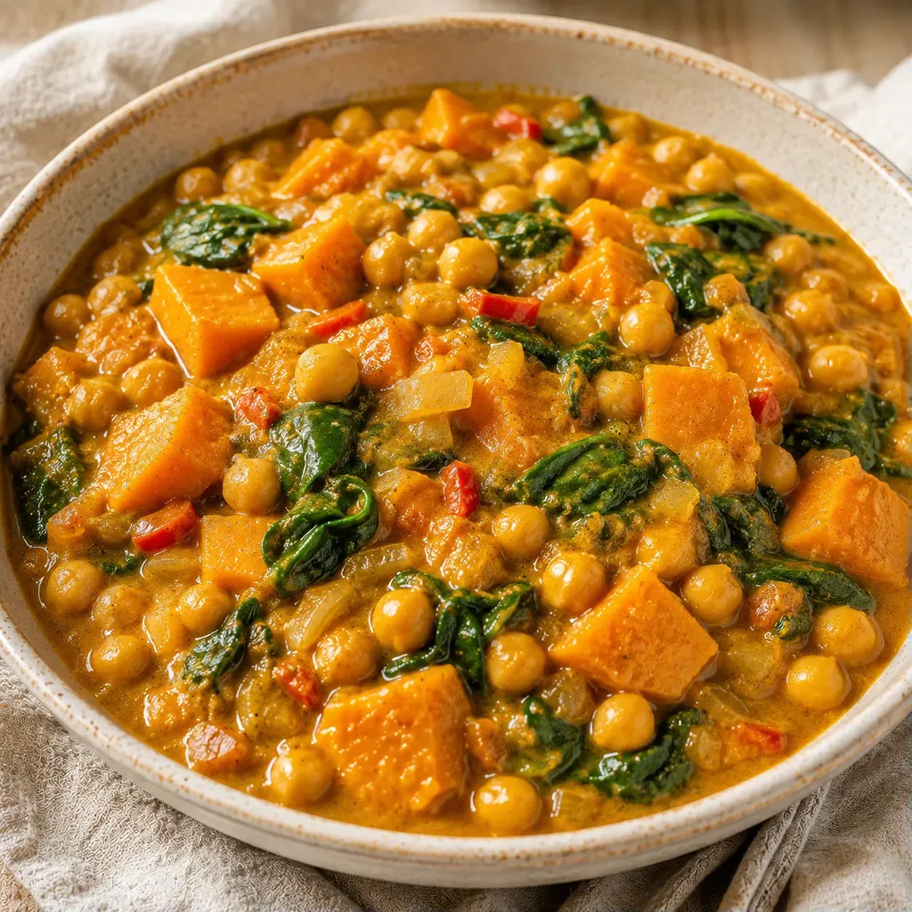 Curry doux pois chiches