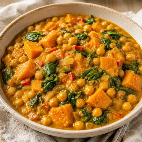 Curry doux pois chiches