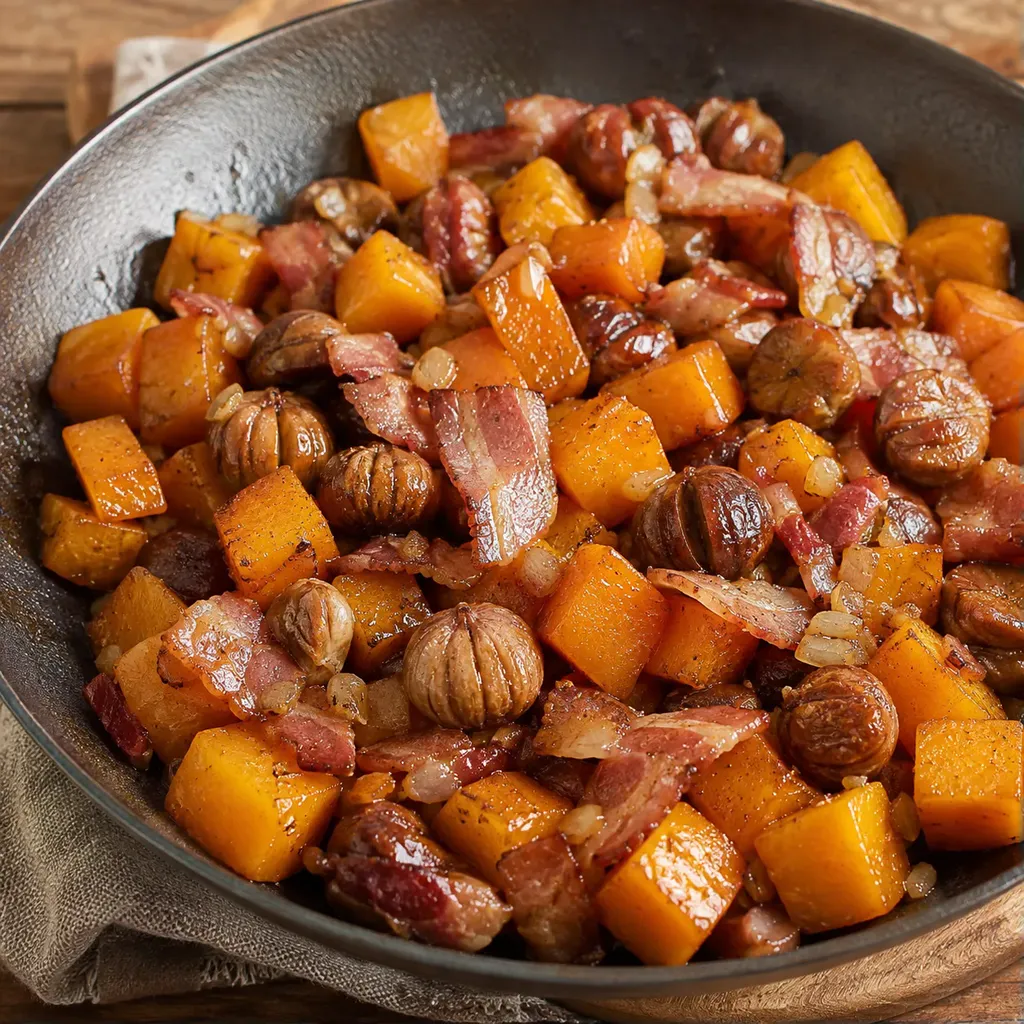 Courge châtaignes érable
