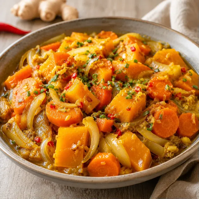 Miso légumes gingembre
