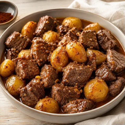 Bœuf et pommes ailées