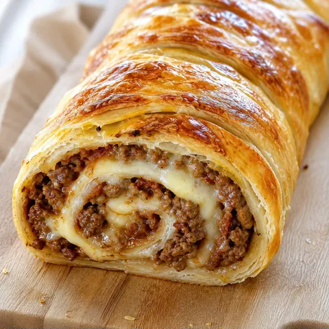 Bœuf et fromage roulés
