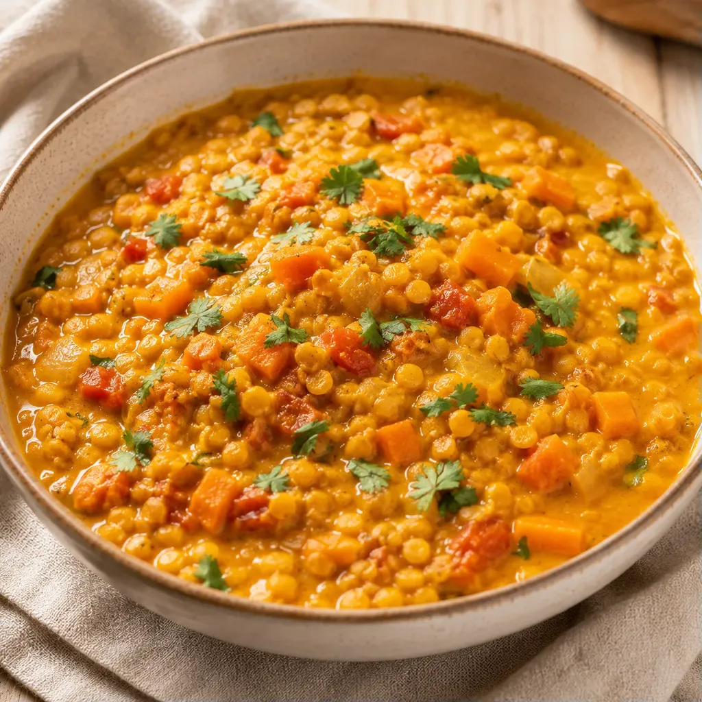 Lentilles au Curry