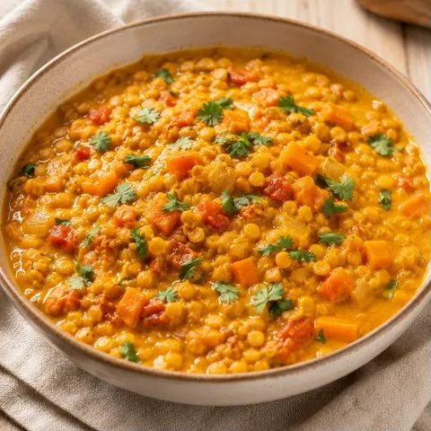 Lentilles au Curry