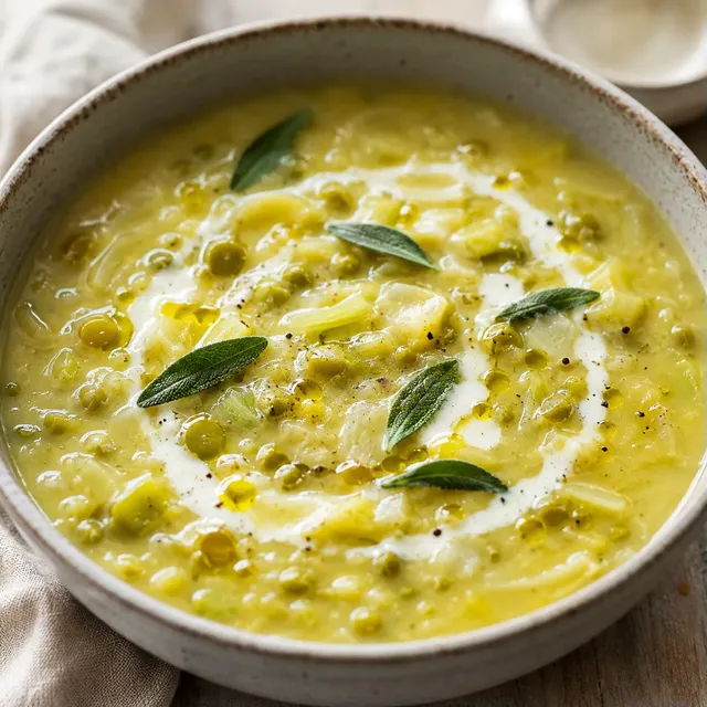 Poireaux Pois Cassés