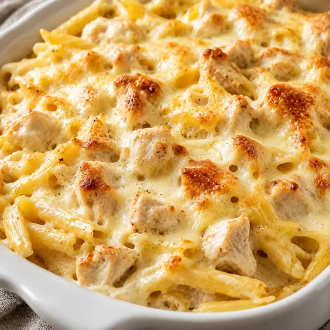 Poulet et Pâtes Gratinées