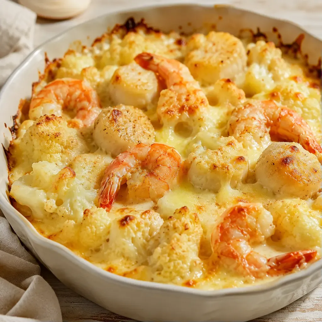 Crevettes Chou-fleur Fromages