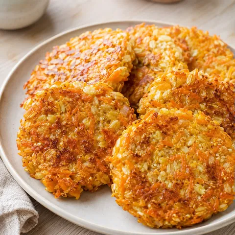 Galettes aux Flocons d'Avoine et Carottes