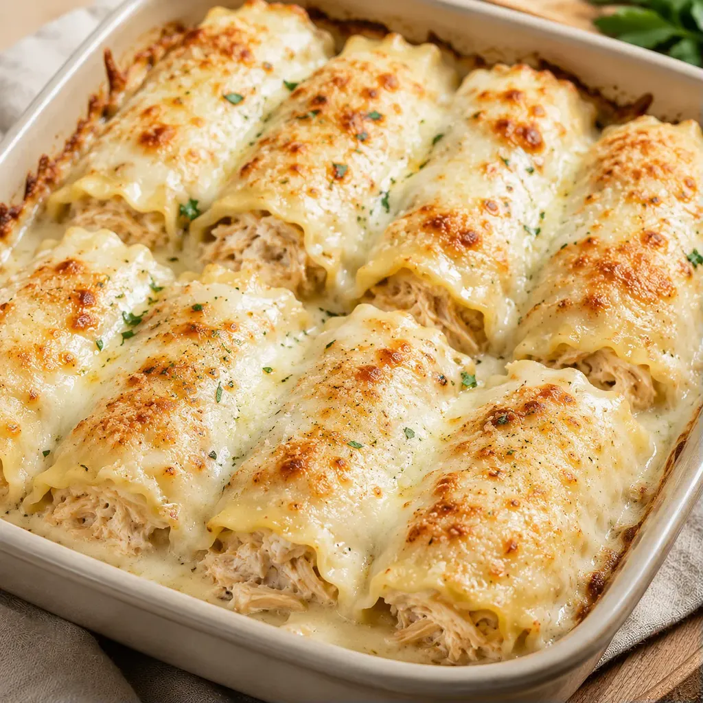 Poulet Alfredo Gratiné