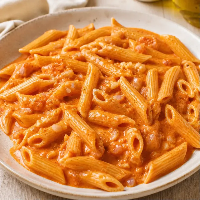 Penne vodka crémeuse