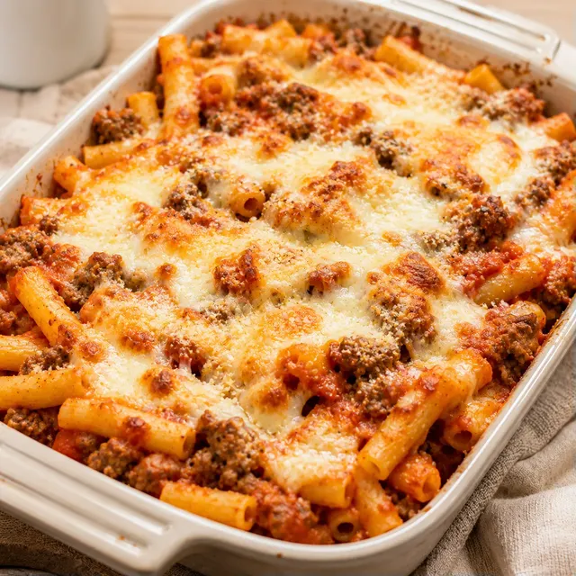 Ziti gratiné crémeux