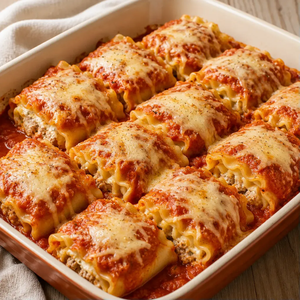 Lasagnes roulées dinde