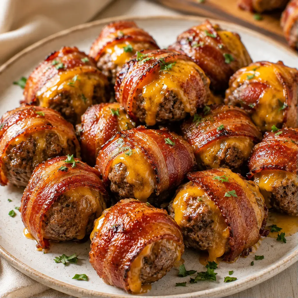 Boulettes burger bacon