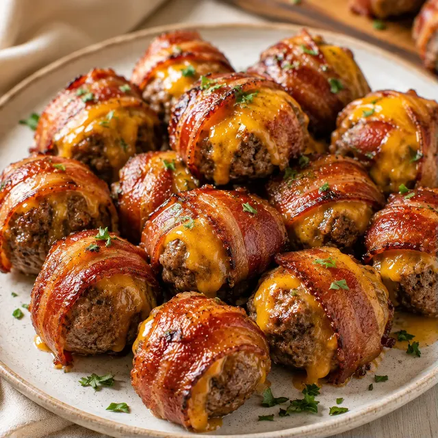 Boulettes burger bacon