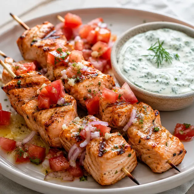 Saumon grill sauce aneth
